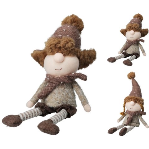 BIMBO TESSUTO BROWN 48CM 2ASS